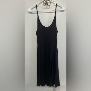 Black spaghetti strap dress